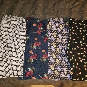 Set of Four Halloween Themed Leggings